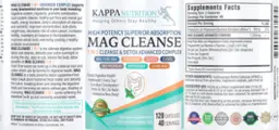 Label for Mag Cleanse 7 in 1 Cleanse & Detox Advanced Complex