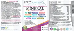 Label for Mineral 13 in 1 Advanced Complex
