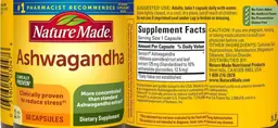 Label for Ashwagandha