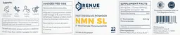 Label for NMN SL Fast Dissolve Powder