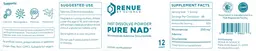 Label for Pure NAD+ Fast Dissolve Powder