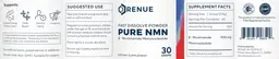Label for Pure NMN Fast Dissolve Powder