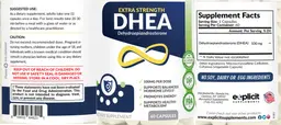 Label for DHEA 100 mg