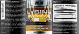 Label for Lysine 1000 mg