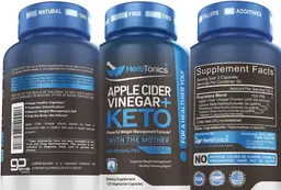 Label for Apple Cider Vinegar + Keto