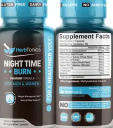 Label for Night Time Burn