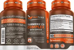 Label for Turmeric C3 Complex with Ginger