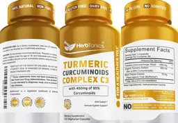 Label for Turmeric Curcuminoids Complex C3