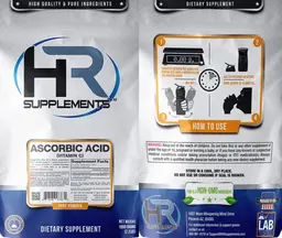 Label for Ascorbic Acid (Vitamin C)