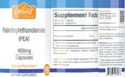 Label for Palmitoylethanolamide (PEA) 400 mg
