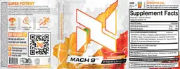Label for Mach 9 Orange Berry