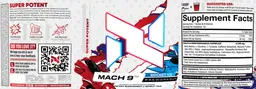 Label for Mach 9 Rocket Ice
