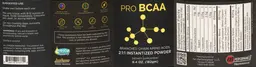 Label for Pro BCAA