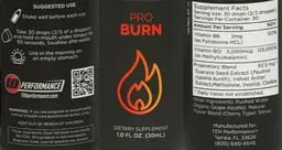 Label for Pro Burn