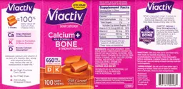 Label for Calcium + Bone Strengthening Rich Caramel