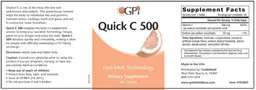 Label for Quick C 500