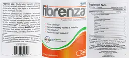 Label for Fibrenza Systemic Enzyme 500 mg