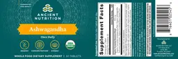 Label for Ashwagandha
