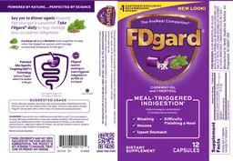 Label for FDgard Caraway Oil and I-Menthol