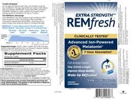 Label for REMfresh Extra Strength
