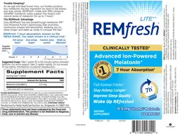 Label for REMfresh Lite