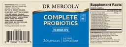 Label for Complete Probiotics 70 Billion CFU
