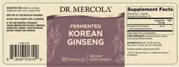 Label for Fermented Korean Ginseng