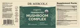 Label for Organic Fermented Mushroom Complex