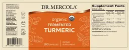 Label for Organic Fermented Turmeric