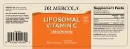 Label for Liposomal Vitamin C 1,000 mg