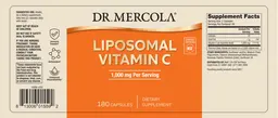 Label for Liposomal Vitamin C 1,000 mg