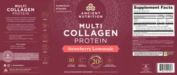 Label for Multi Collagen Protein Strawberry Lemonade