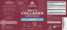 Label for Multi Collagen Protein Vanilla