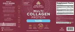 Label for Multi Collagen Protein Vanilla