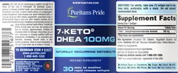 Label for 7-Keto DHEA 100 mg