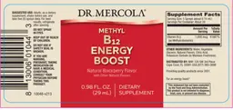 Methyl B12 Energy Boost Natural Blackber