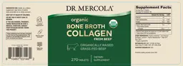 Label for Organic Bone Broth Collagen from Beef
