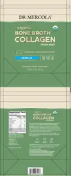 Label for Organic Bone Broth Collagen from Beef Vanilla