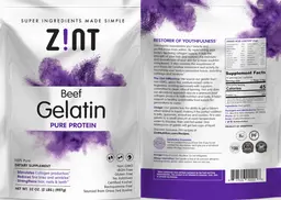Label for Beef Gelatin