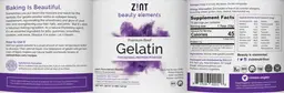 Label for Premium Beef Gelatin