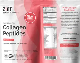 Label for Pure Grass-Fed Collagen Peptides