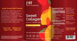 Label for Sweet Collagen Strawberry Lemonade