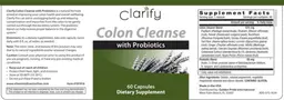 Label for Colon Cleanse with Probiotics