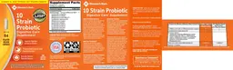 Label for 10 Strain Probiotic
