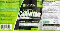 Label for Acetyl-L Carnitine