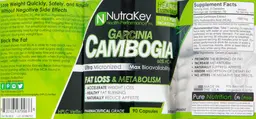 Label for Garcinia Cambogia