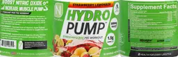 Label for Hydro Pump Strawberry Lemonade