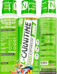 Label for L-Carnitine 3000 Sour Gummy Worms