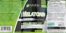 Label for Melatonin