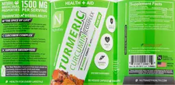 Label for Turmeric Curcumin Complex